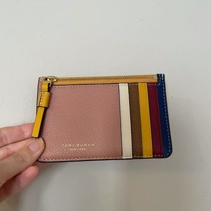 Tory Burch Perry Colorblock card case